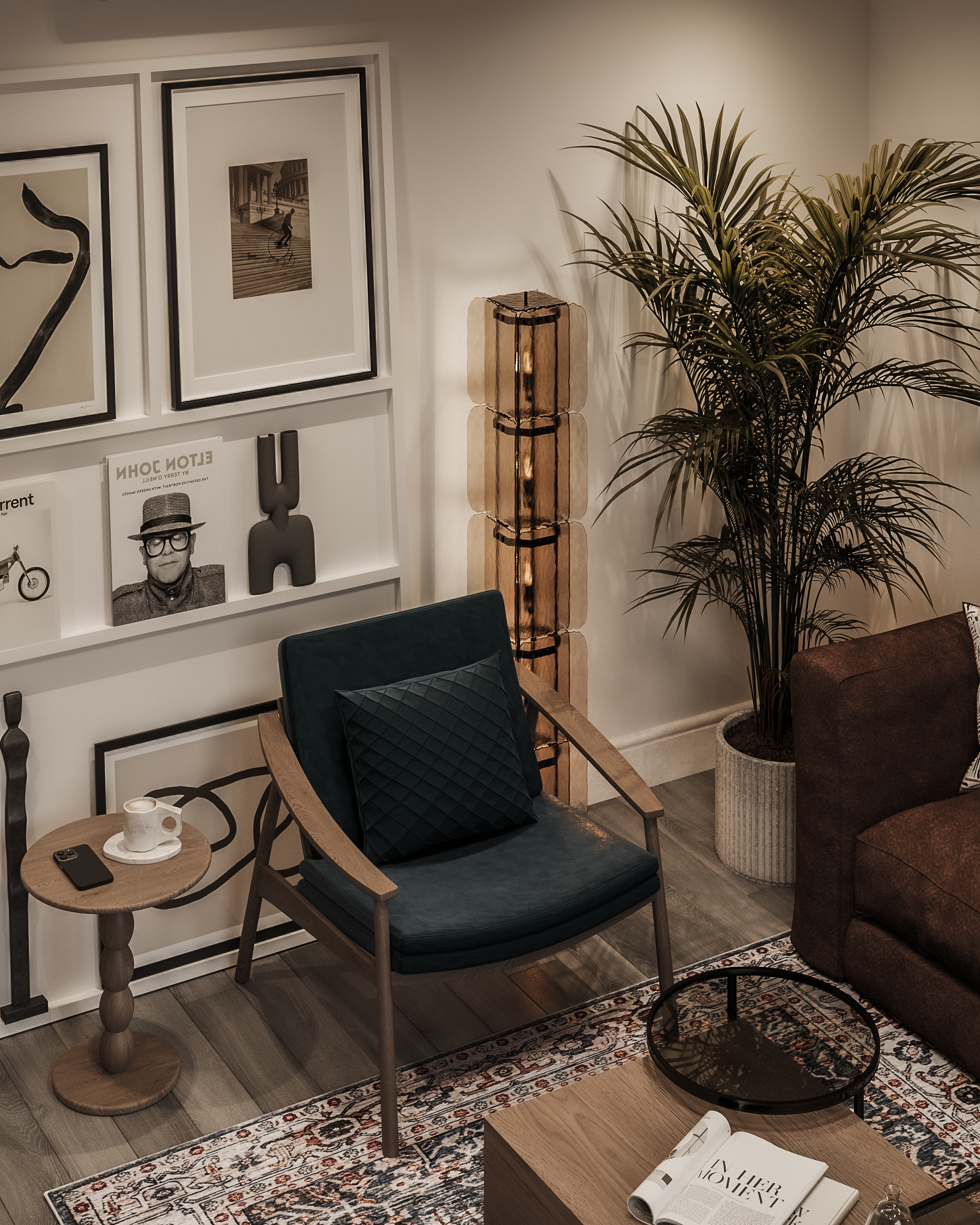 温馨客厅设计丨埃及丨RAFEEF EL GHAZOLY-12