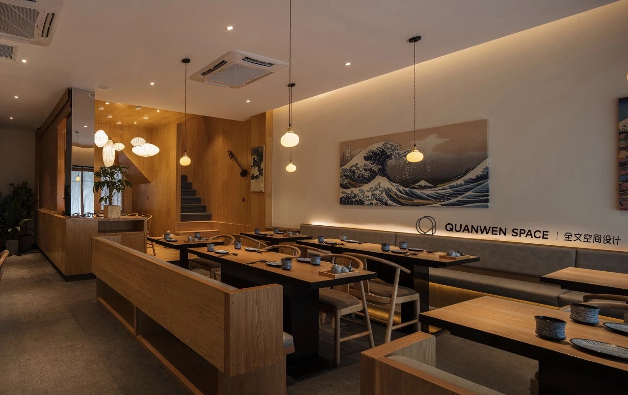 《鹿岛》日式料理 | 现代禅意融合传统美学的餐饮空间-51