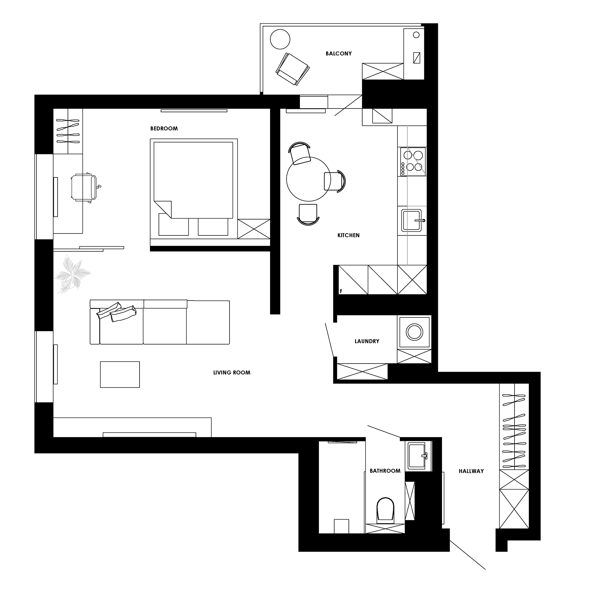 59 平米公寓室内设计丨俄罗斯顿河畔罗斯托夫-22