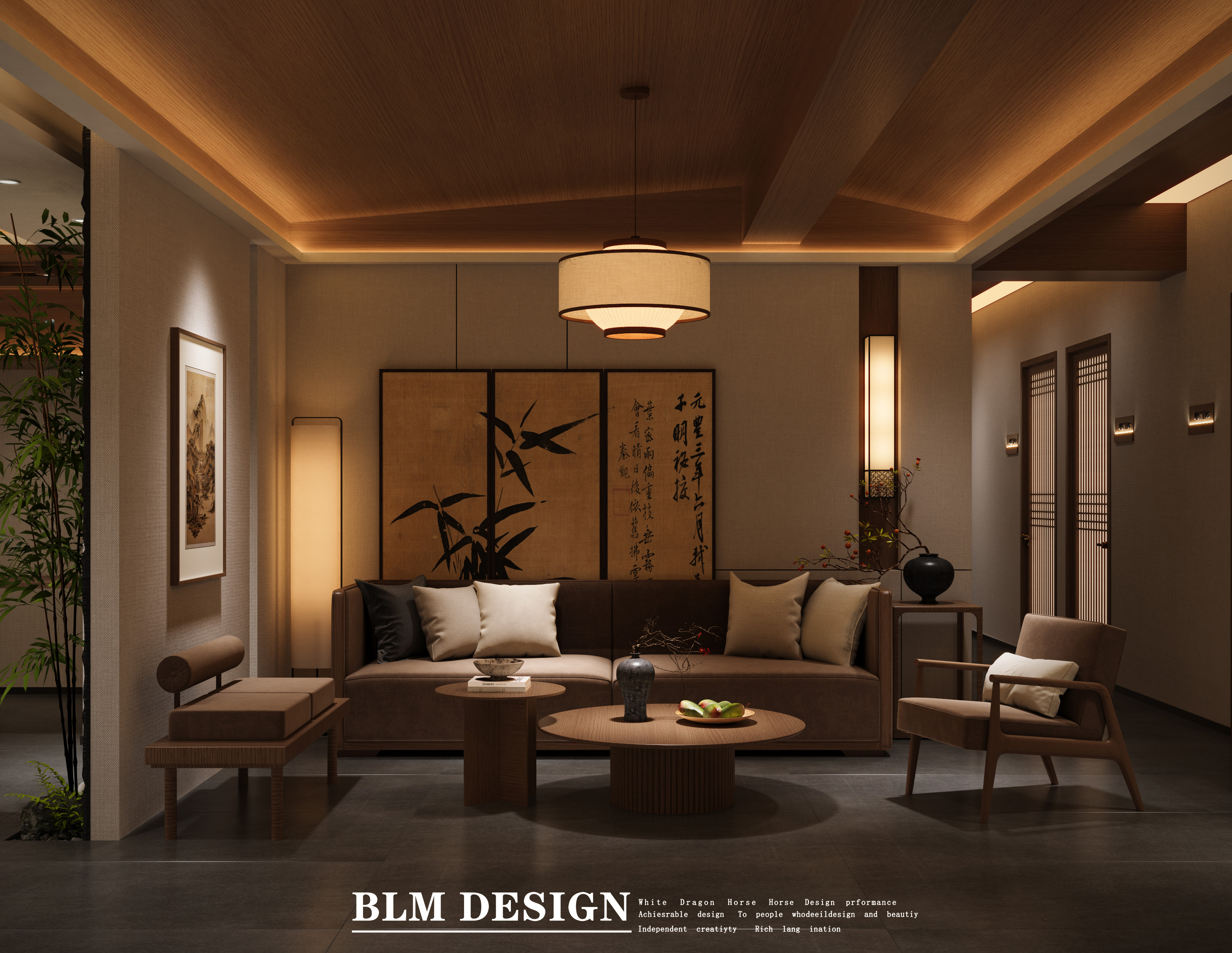 中医馆工装效果图-4