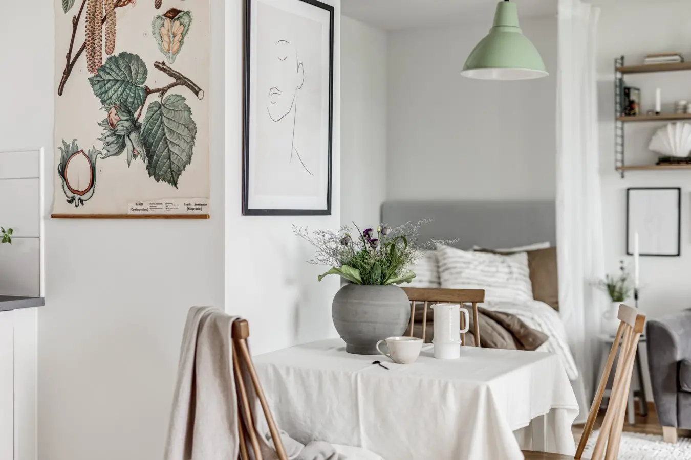 自然风 39m2 小户型公寓设计-4