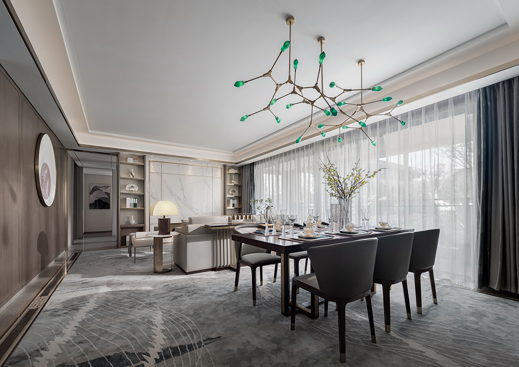 蓝光·雍锦湾中式雅奢样板房，演绎现代东方美学-11