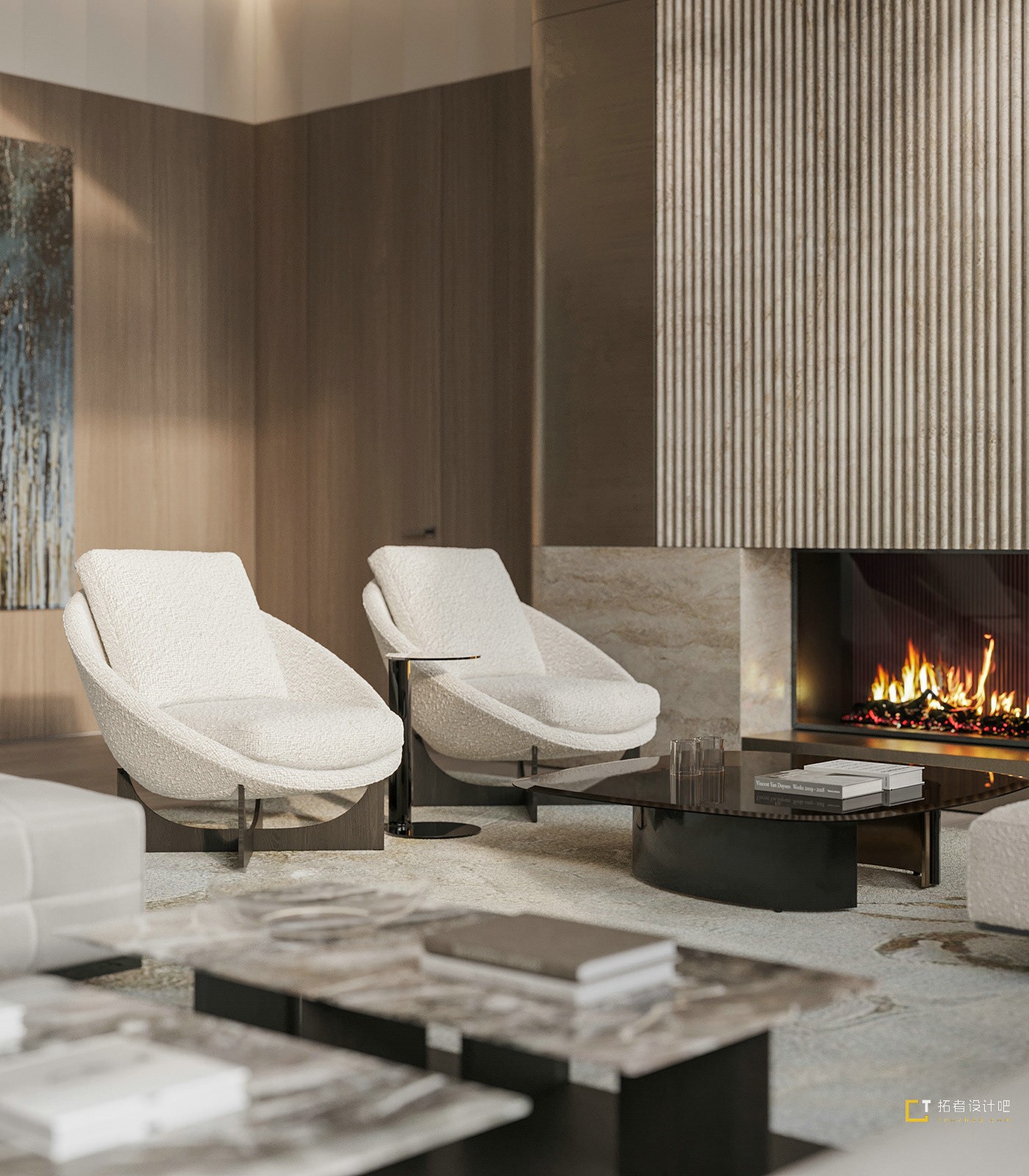 1000平 现代挑空别墅设计！-6