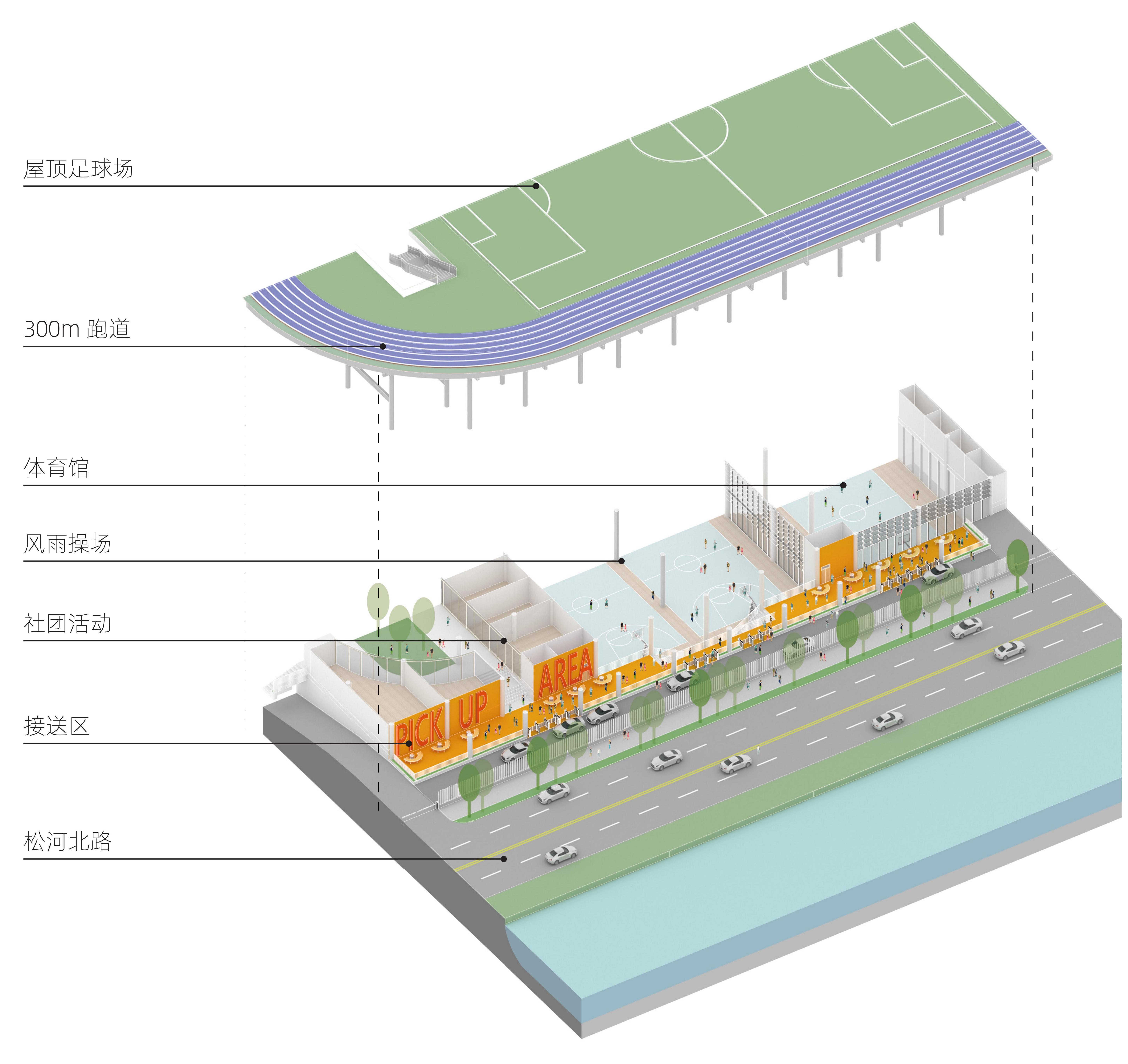 中标方案 | 引绿入园：松岗街道九年一贯制学校新建工程 / 局内设计+和域城建筑设计-23