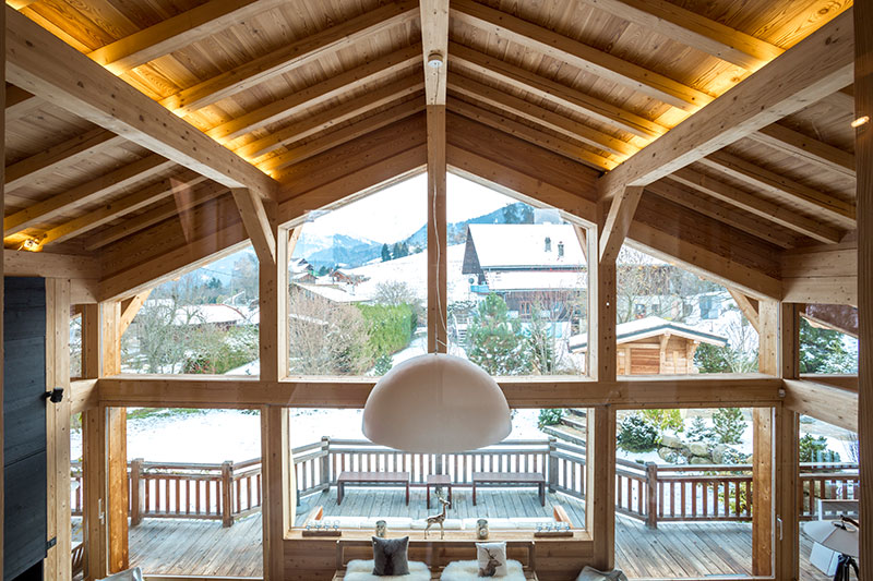 法式阿尔卑斯山现代红 ski  Chalet-12