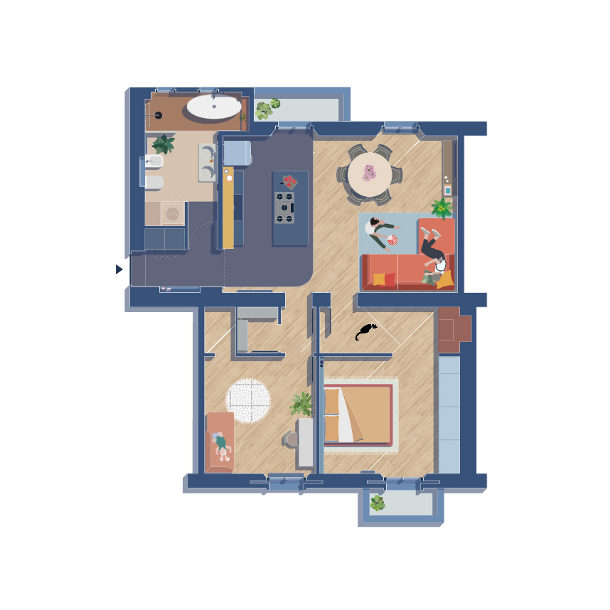 米兰复古优雅公寓设计丨意大利米兰-59