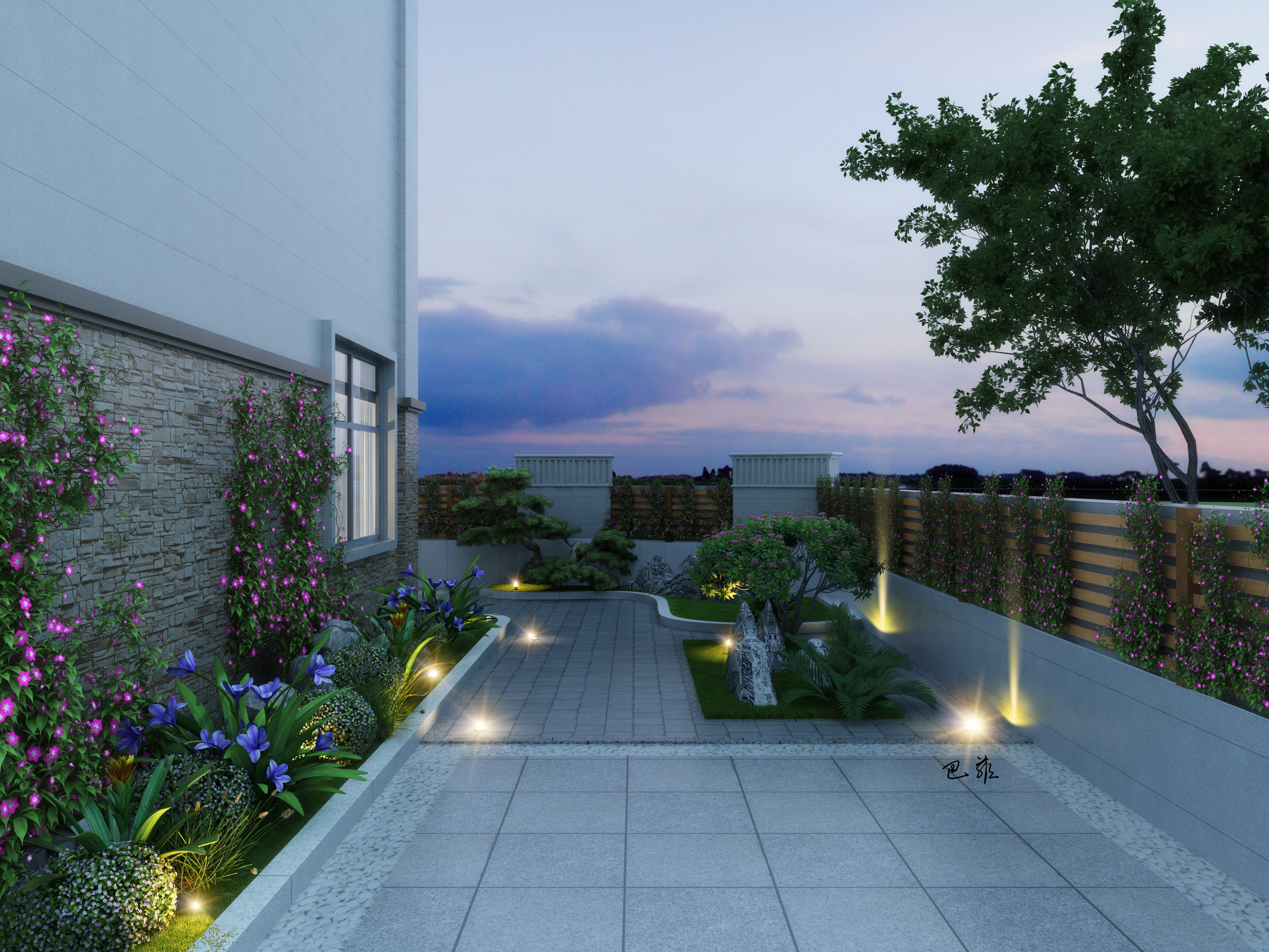 庭院古建别墅设计-6