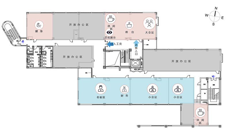 韩剧 TV 总部办公室设计装修丨中国上海丨HTD 赫韬建设-2