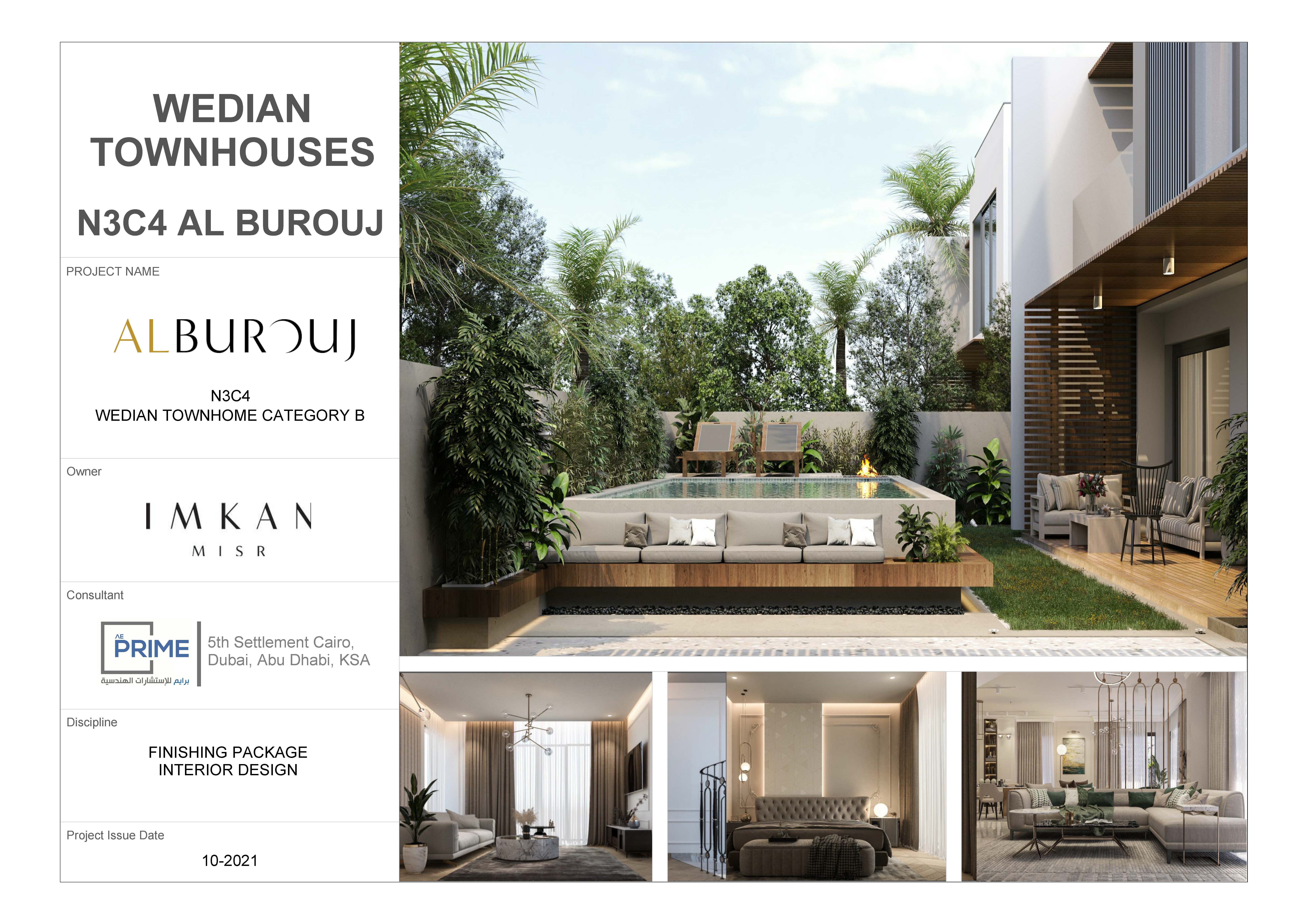 REVIT(BIM) INTERIOR DESIGN - WEDIAN TOWNHOUSES- EYGPT-0