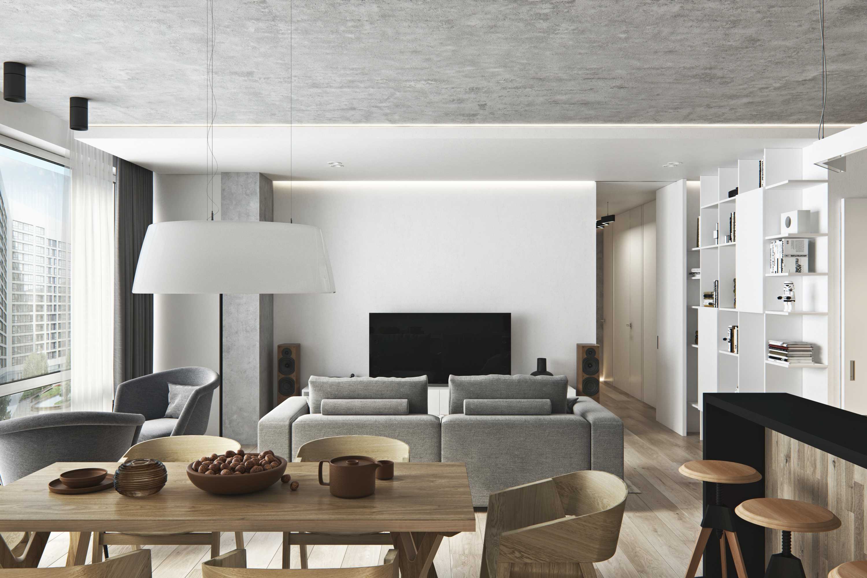 几何之美 | Lainer 公寓的现代室内设计-9