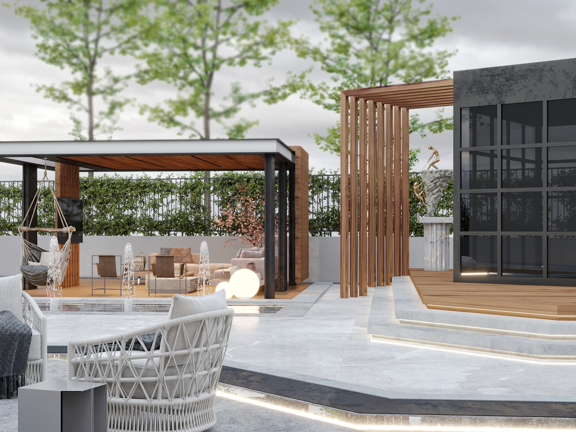 villa private landscape-4