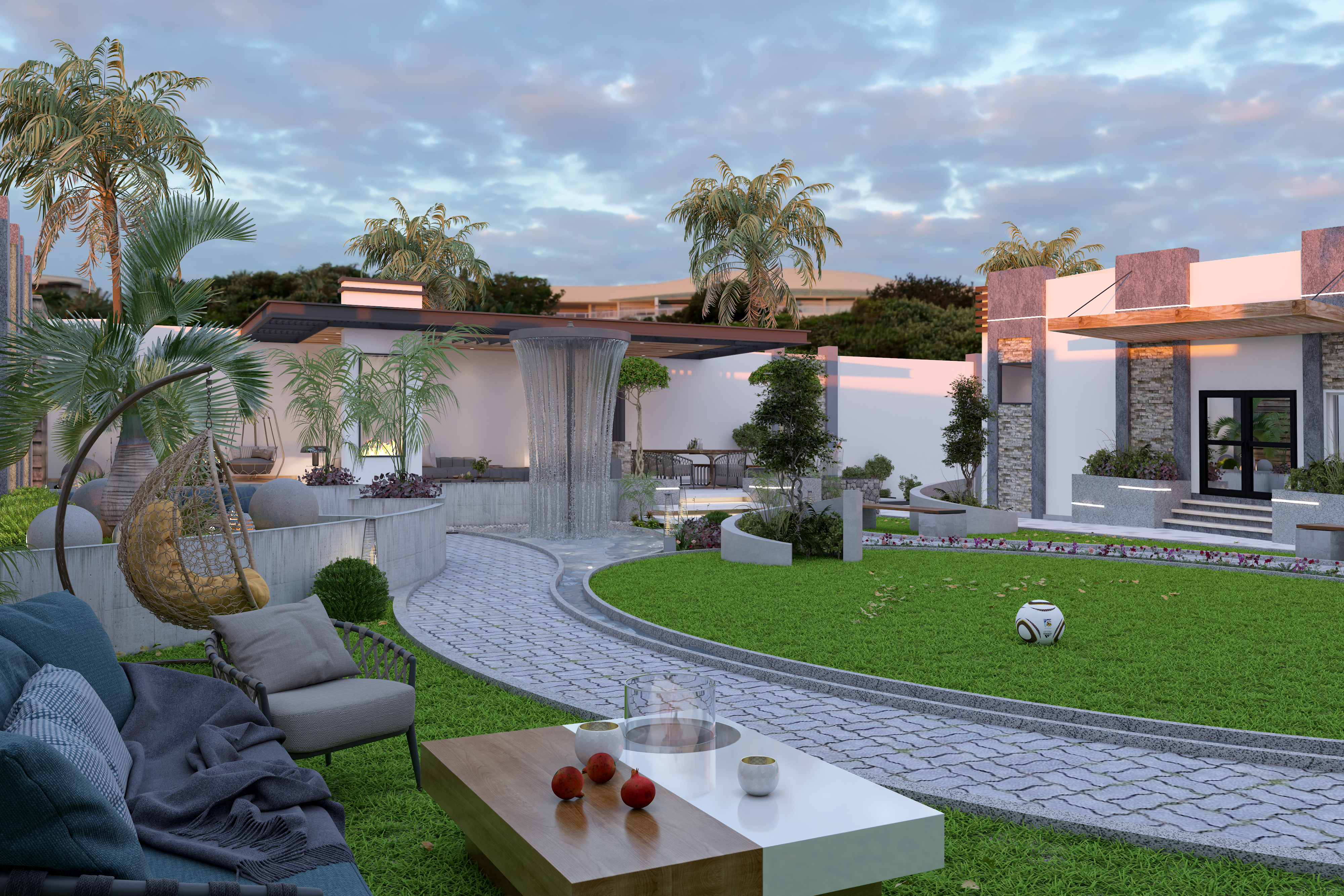 别墅后院花园丨laarte.ae-7