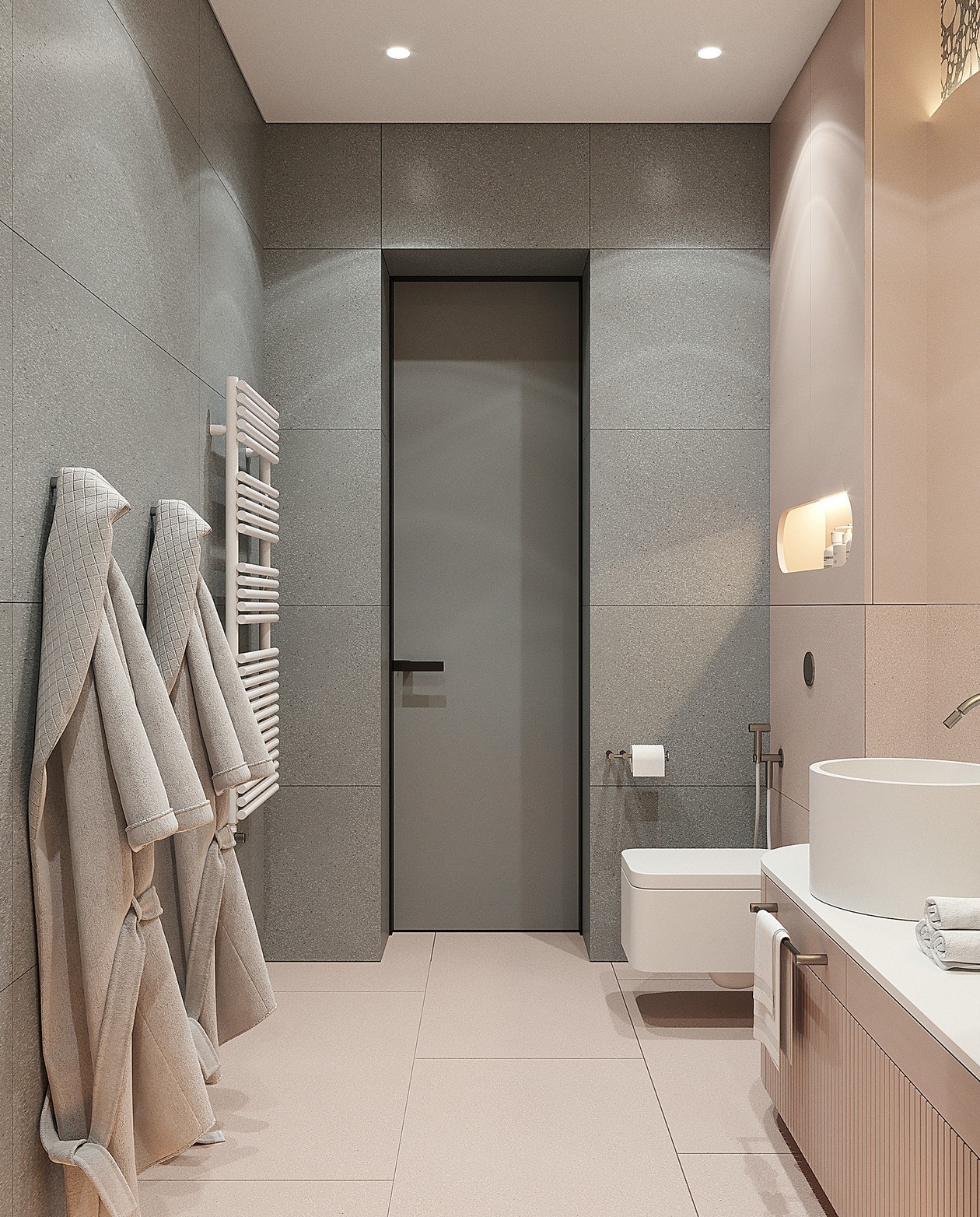 80㎡高级色系公寓设计 这才叫格调！-23