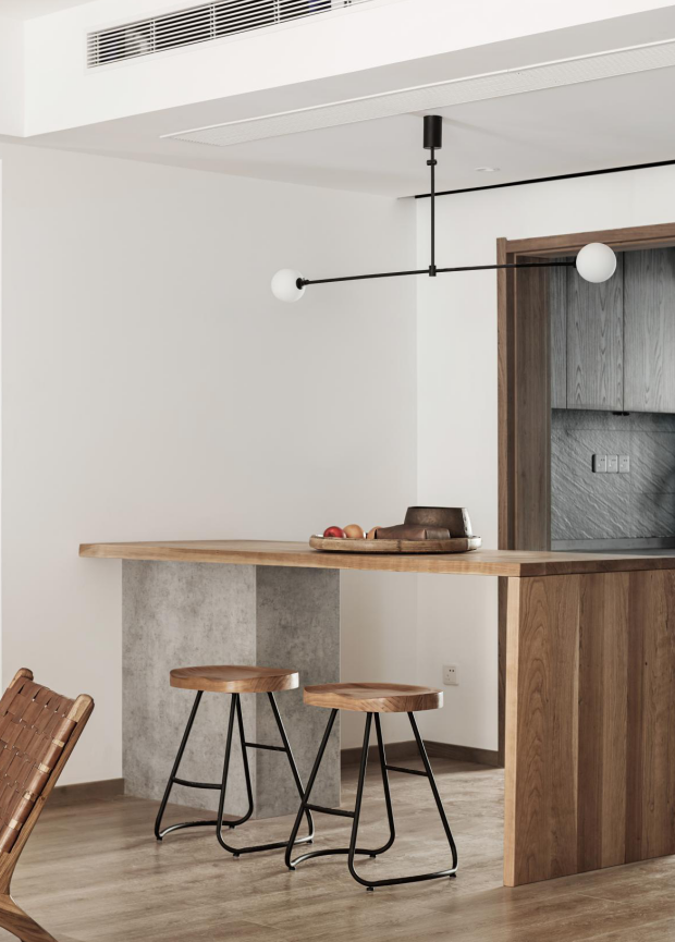 “书”适生活 · 原木与石材的和谐空间-9