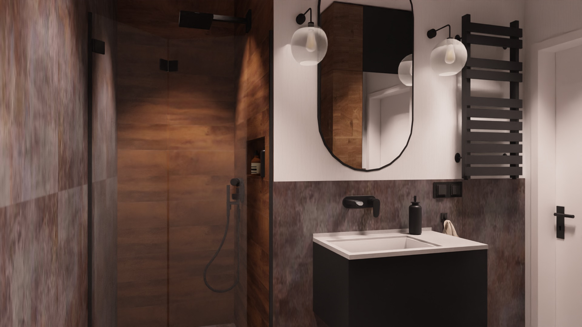 Interior design of 4 room apartment-11