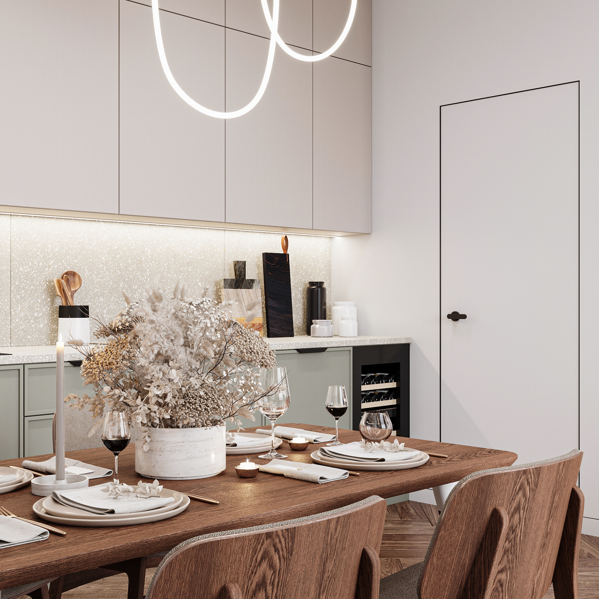 River Park part·1 厨房和客厅设计-10