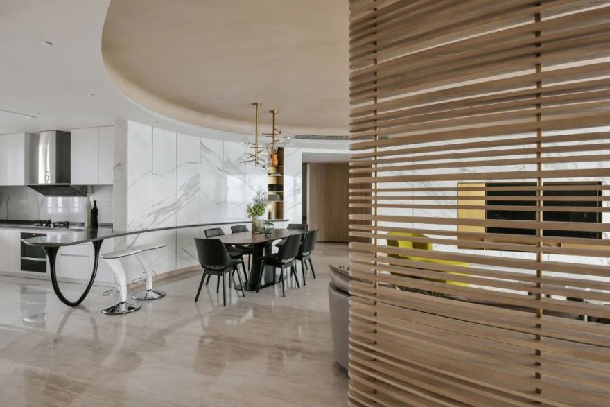 厦门恒禾七尚蔡府 | 弧形美学营造优雅私人住宅-21