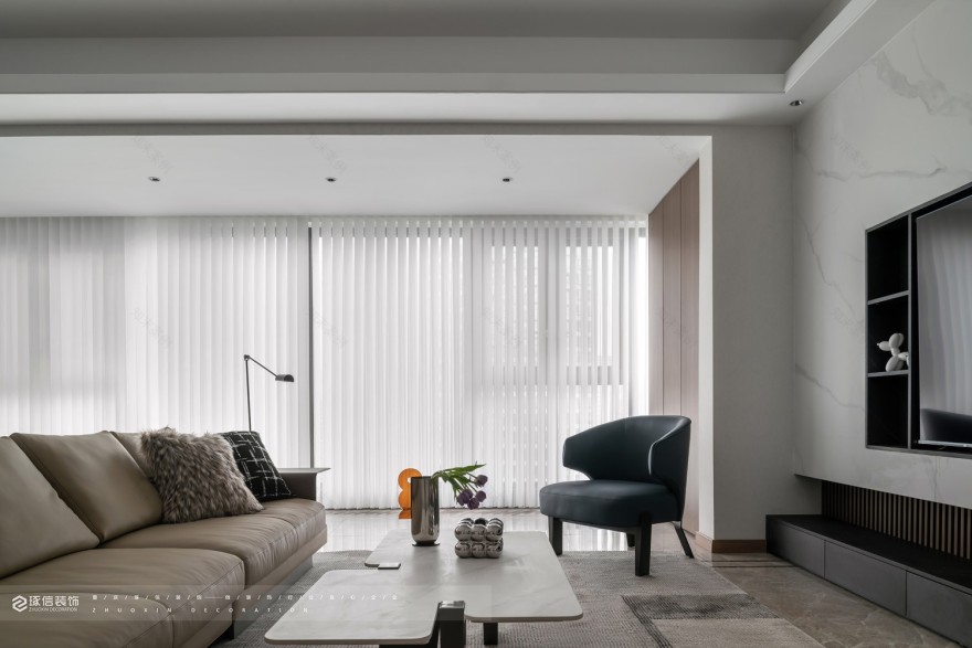 129 平精装房改造现代家丨琢信装饰-7