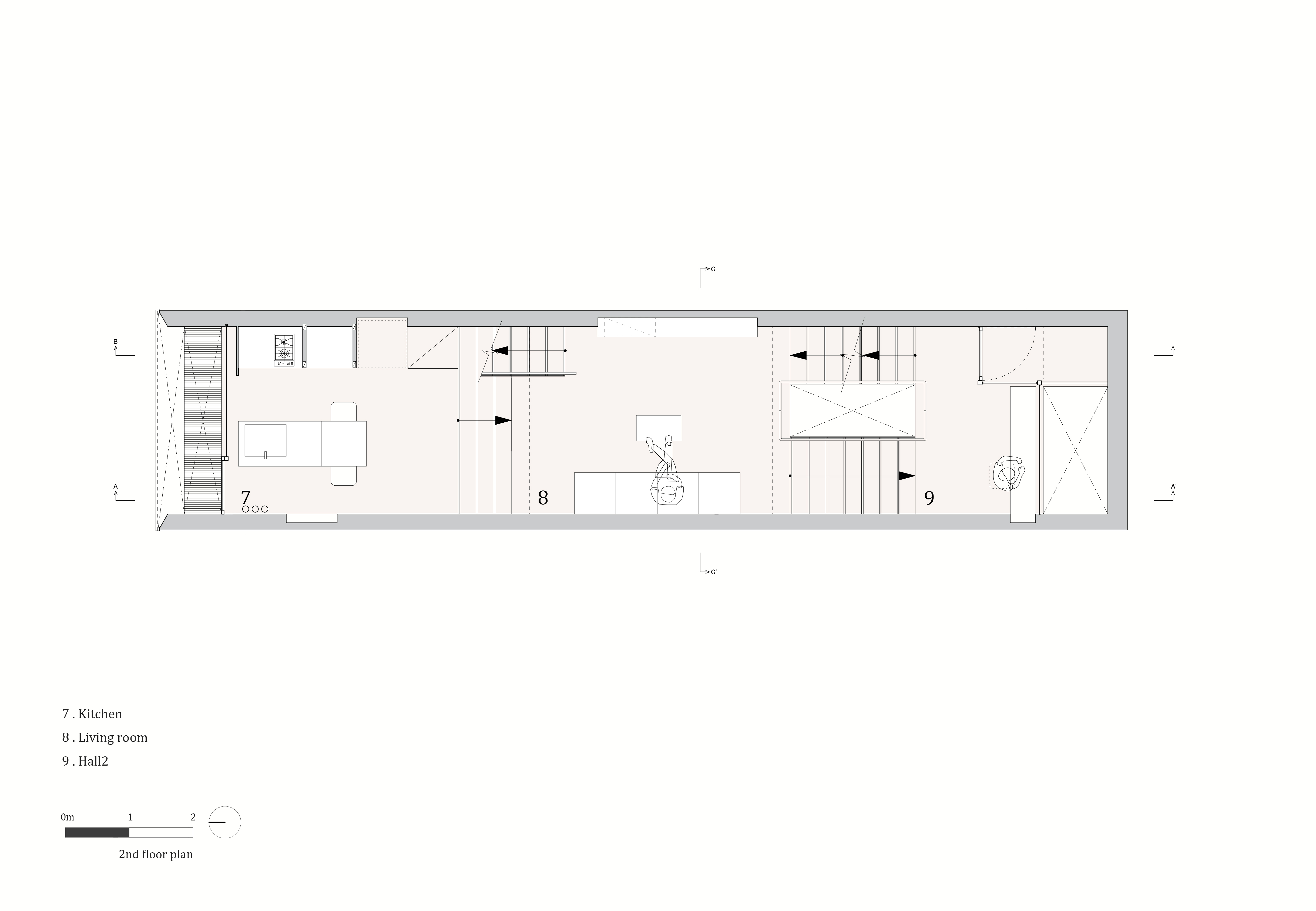 大阪 Minami-Tanabe 住宅 | 室内景观与不锈钢窗帘的巧妙融合-33