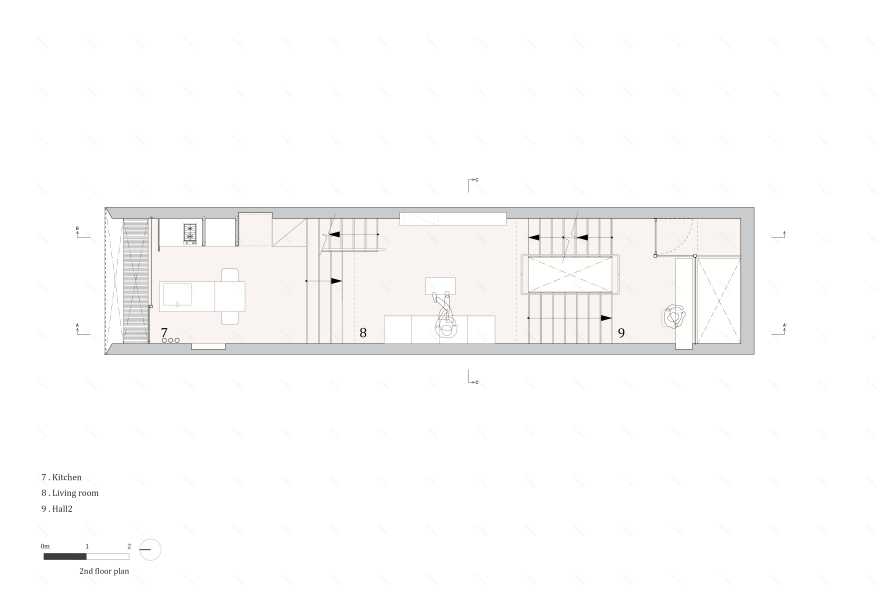 大阪 Minami-Tanabe 住宅 | 室内景观与不锈钢窗帘的巧妙融合-33