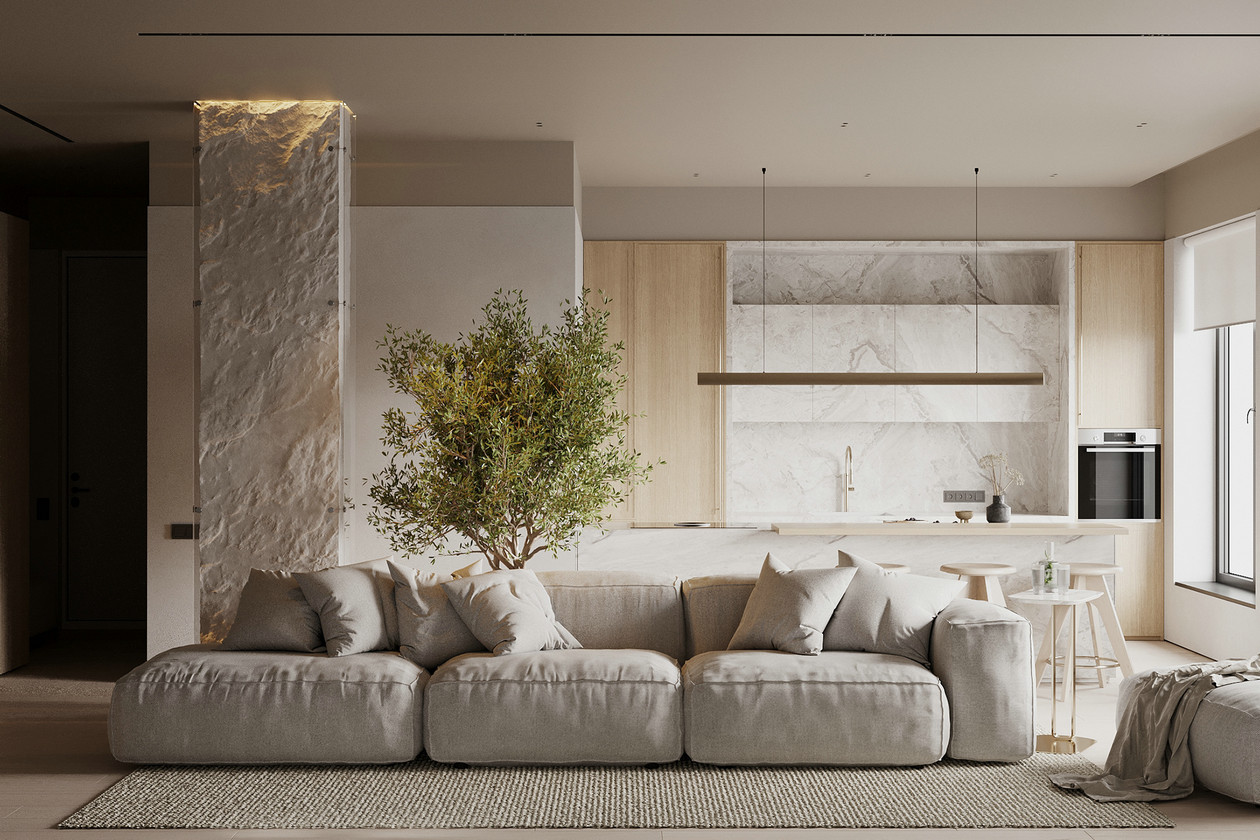 俄罗斯浅色系住宅设计-2