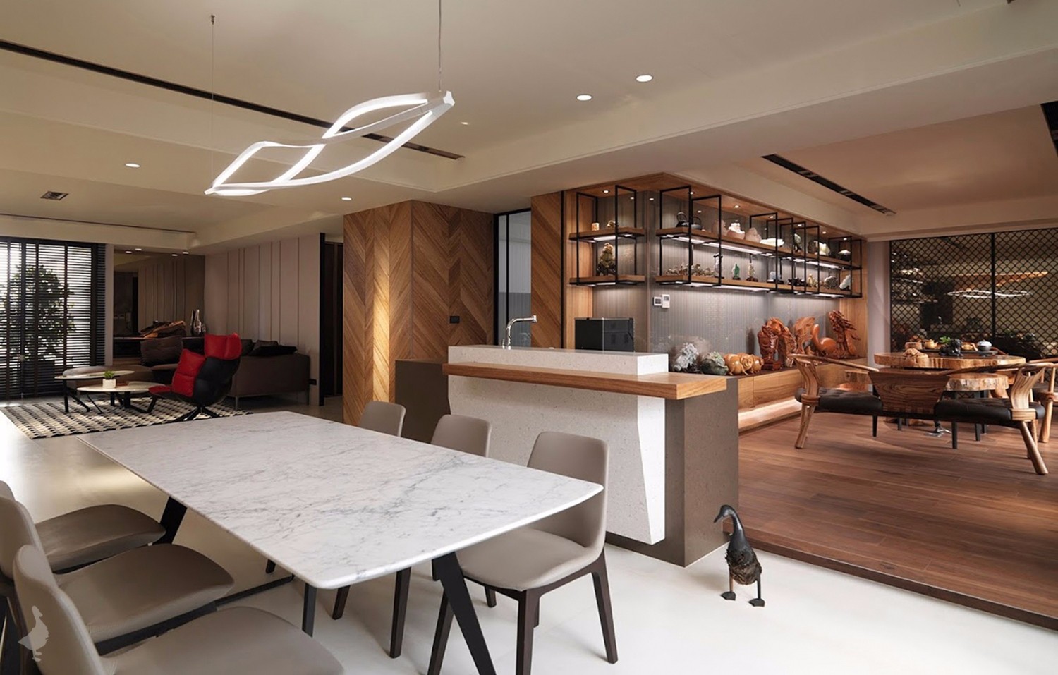 现代简约住宅的回然冠宇与瑞空间设计-0