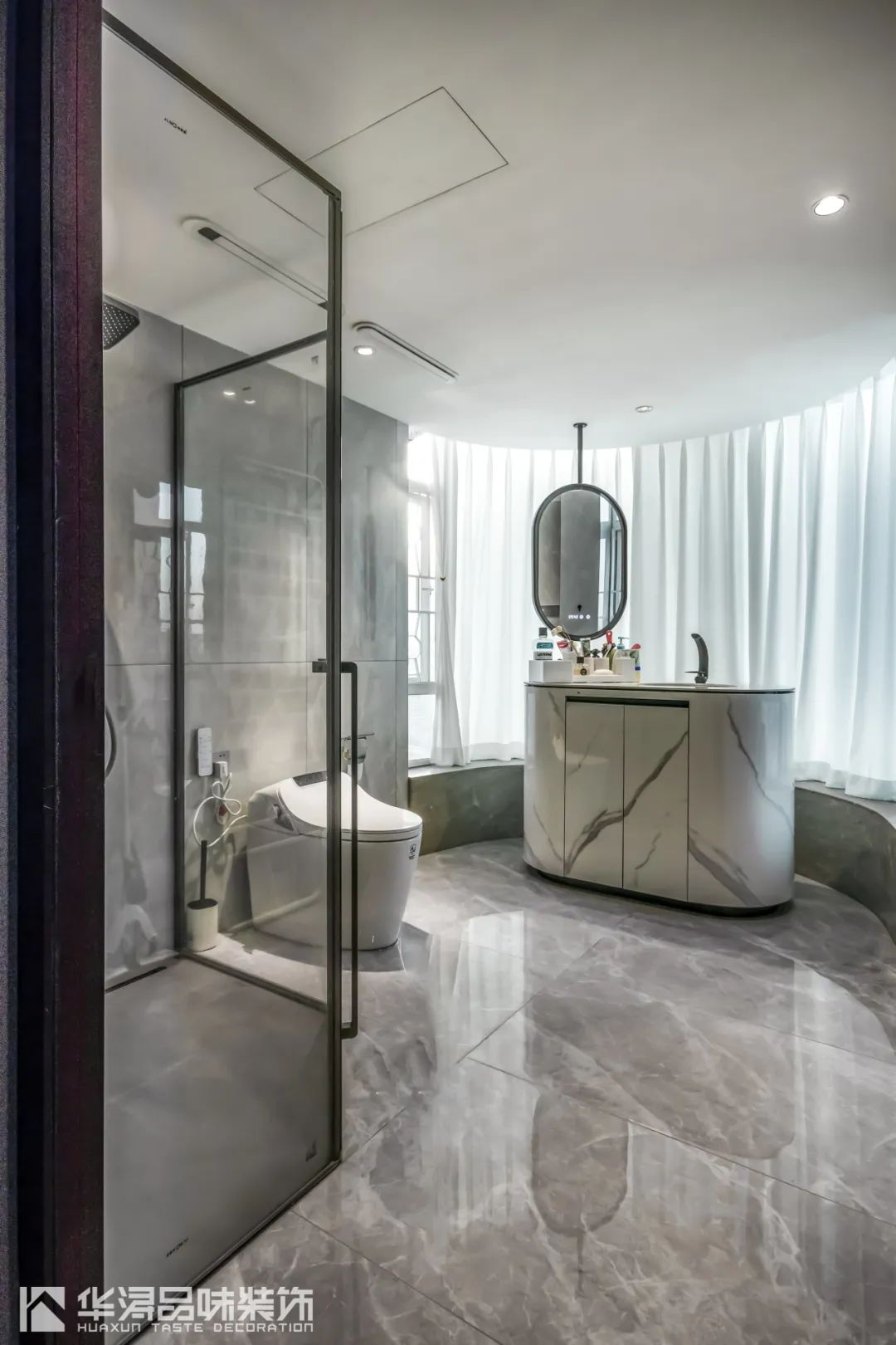 简约高级感江景大宅的改造之路丨广州华浔品味设计有限公司-48