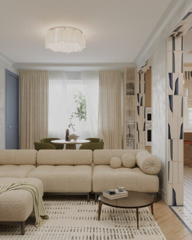 45平方米公寓室内设计丨白俄罗斯明斯克丨RAZAM（Maria Rozum & Marta Kolb）