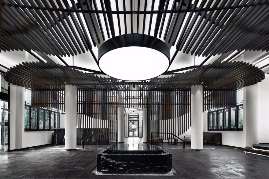 禅智鹤隐·扬州墓园办公空间新中式设计-5