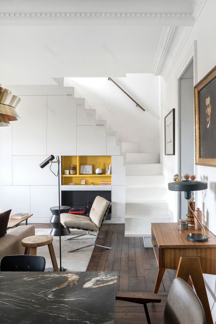 巴黎设计师的复古与现代完美结合的公寓-2