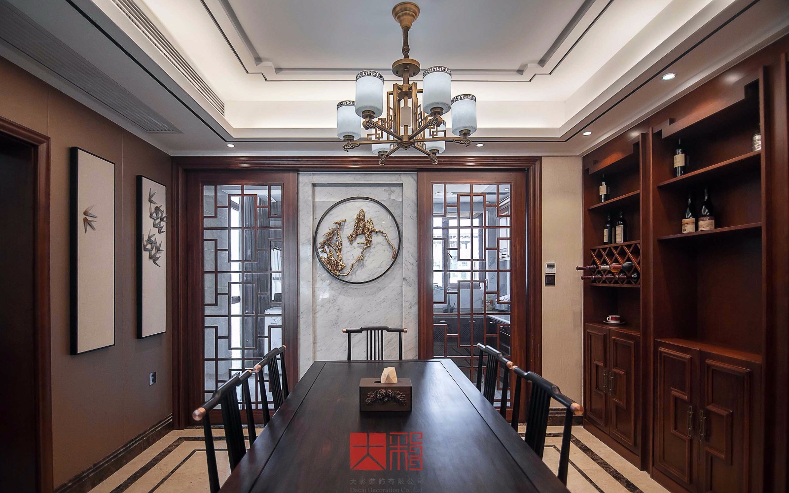 大彩装饰 | 御景豪庭新中式住宅-3