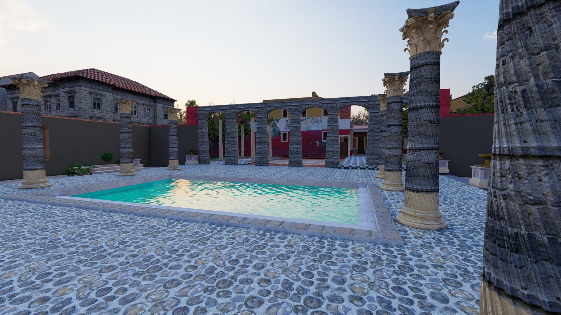 Ancient Roman architecture villa design thesis project-5