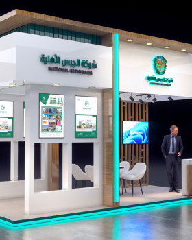 Gypsco exhibition- stand- booth- design - event - 3D