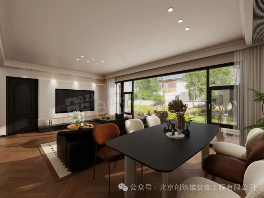 御东君临|122㎡3室2厅3卫轻法式风格装修案例-33