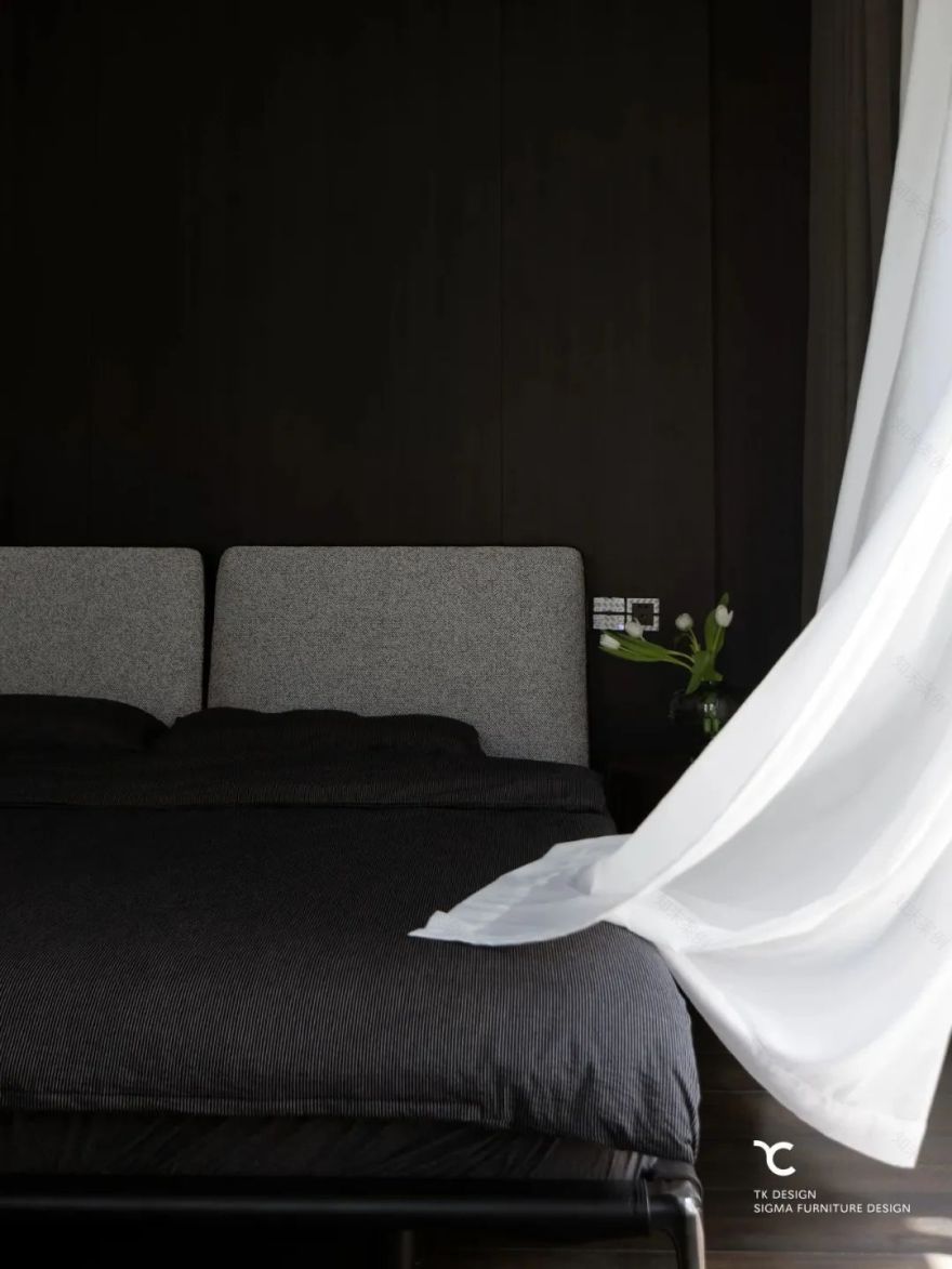 黑白灰的现代轻奢 · 龙悦湾别墅设计丨TK 设计&之和家居-54