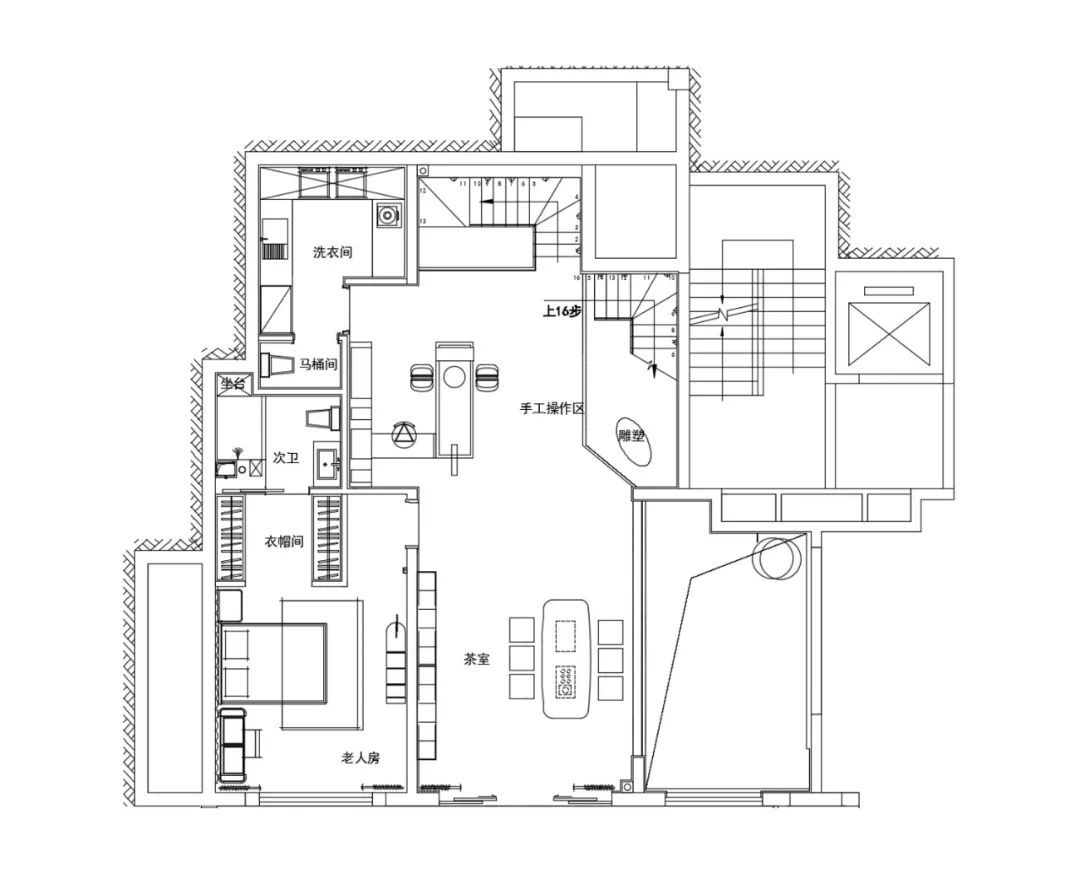 艺术无界,生活有声——烟台中海万锦洋房下叠样板间设计-45