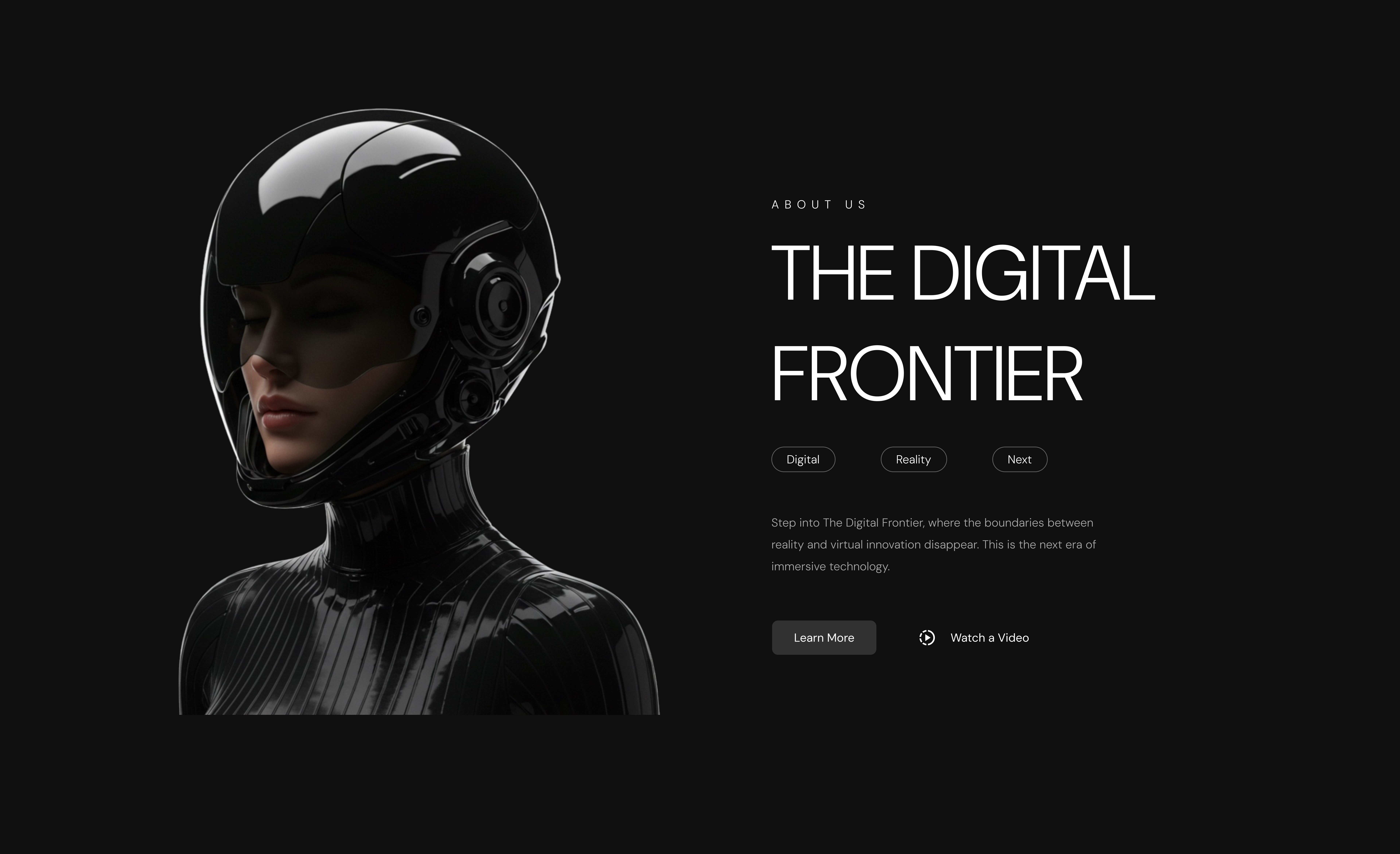 NEO Vison | AR VR | HEADGEAR | UI UX LANDING PAGE-1
