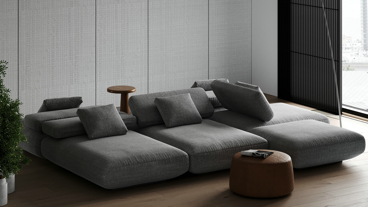 高级灰色系公寓设计-1