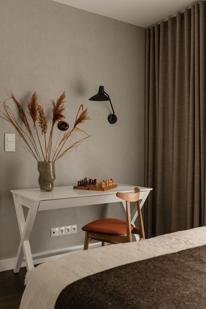 50平米带石榴红调的公寓设计丨Grupa NONO-41