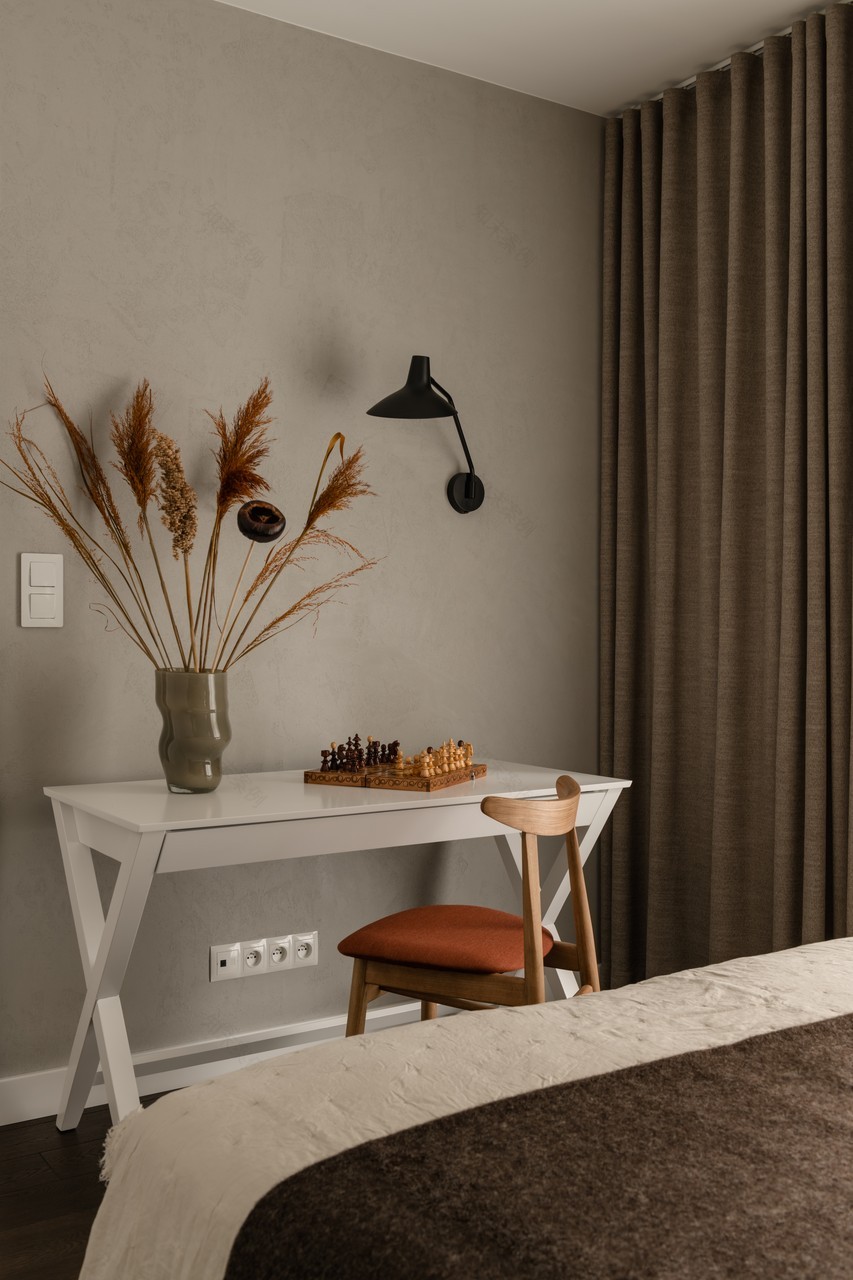 50平米带石榴红调的公寓设计丨Grupa NONO-41