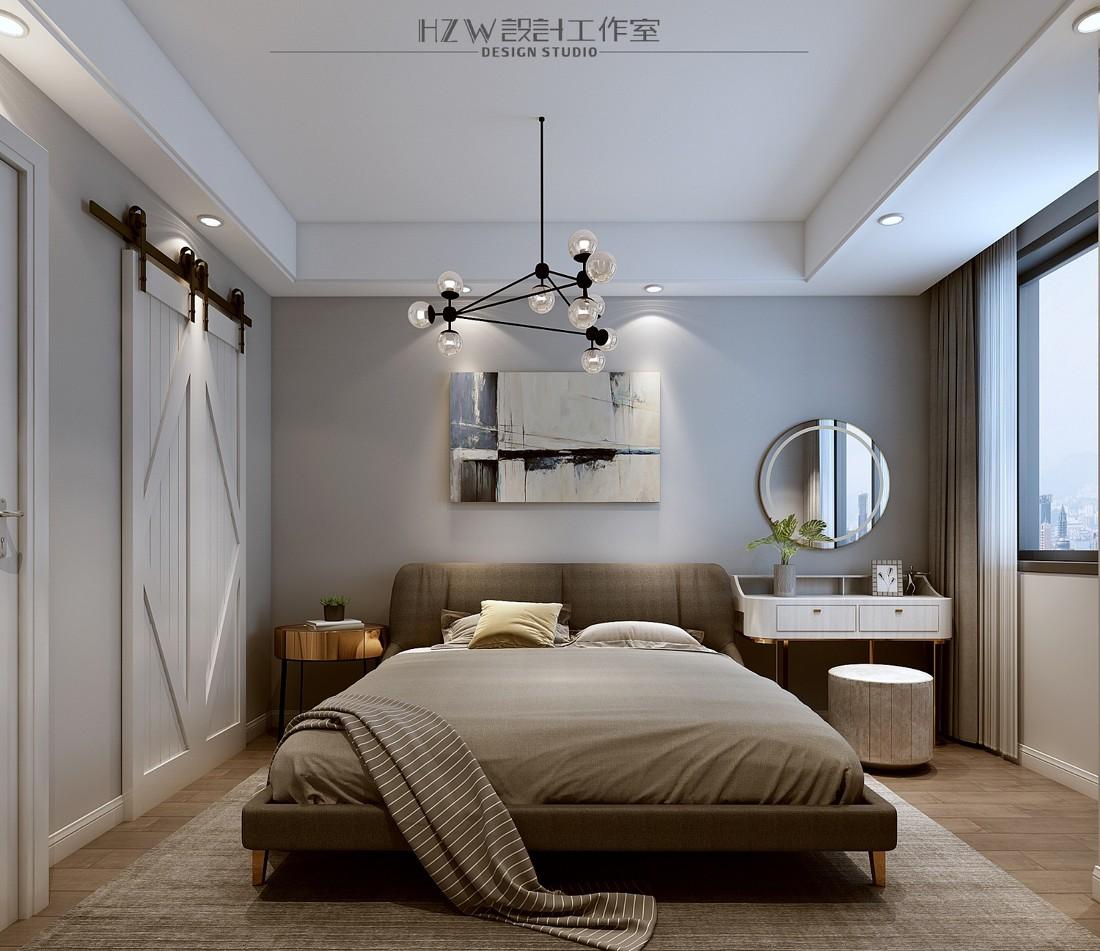 98 平米现代轻奢四房改造,设计师用心打造蓝粉主题空间-80