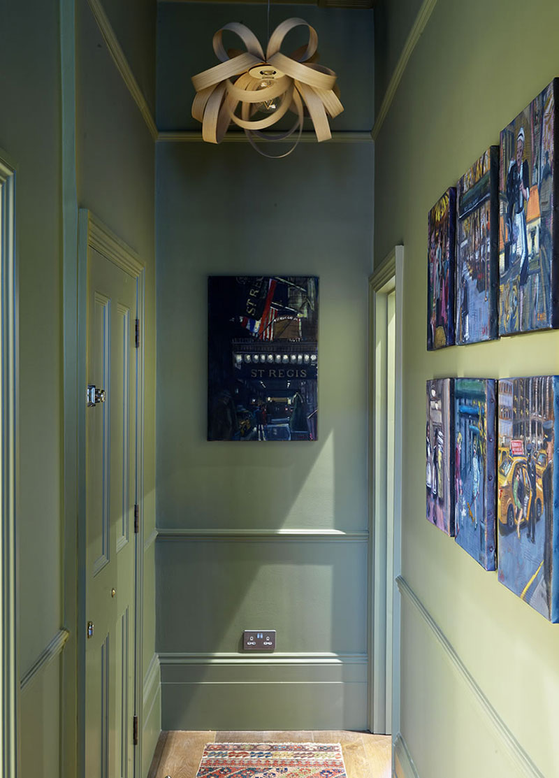 伦敦前艺术工作室的黄色厨房公寓-10