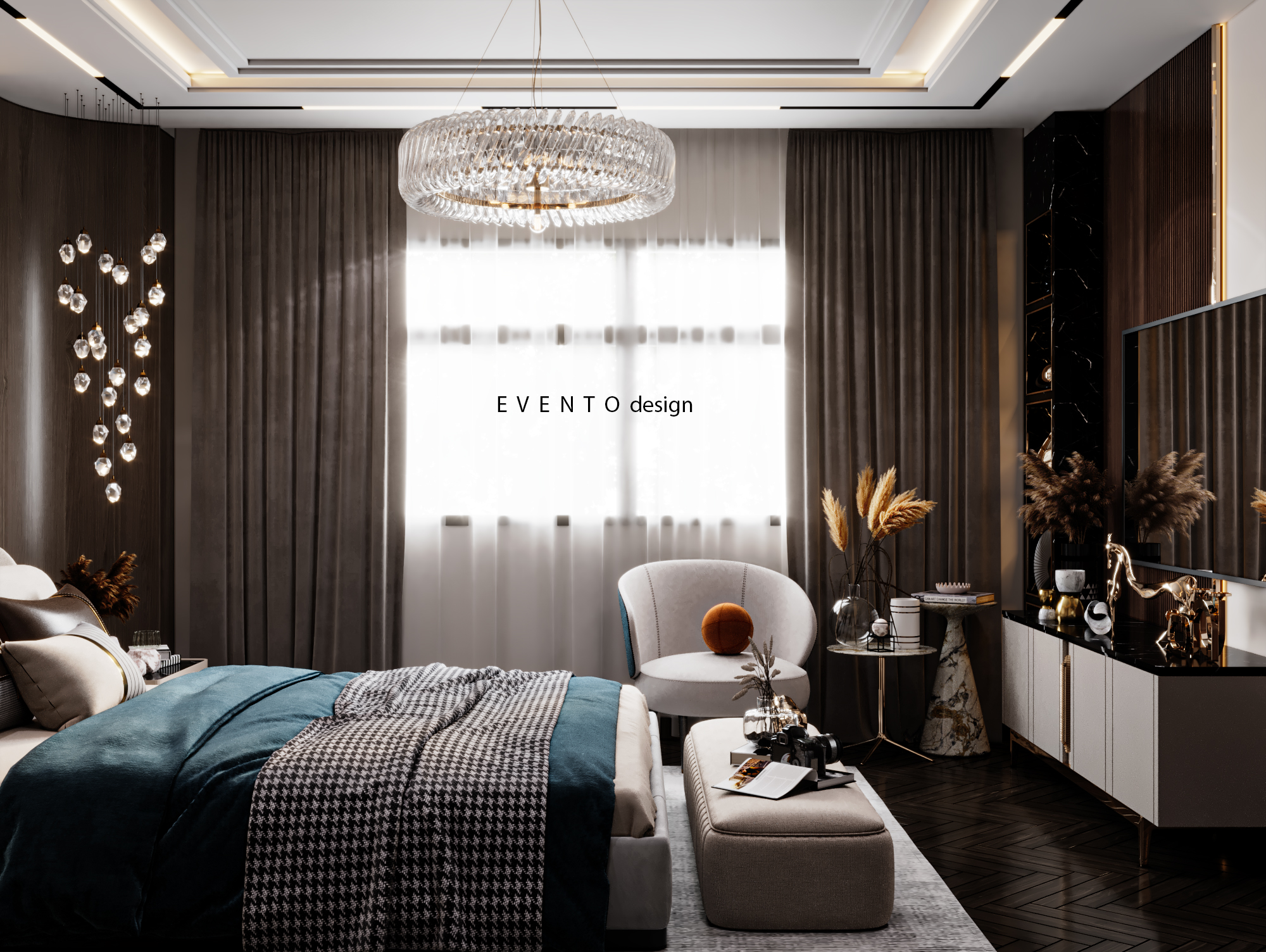 豪华现代卧室设计-8