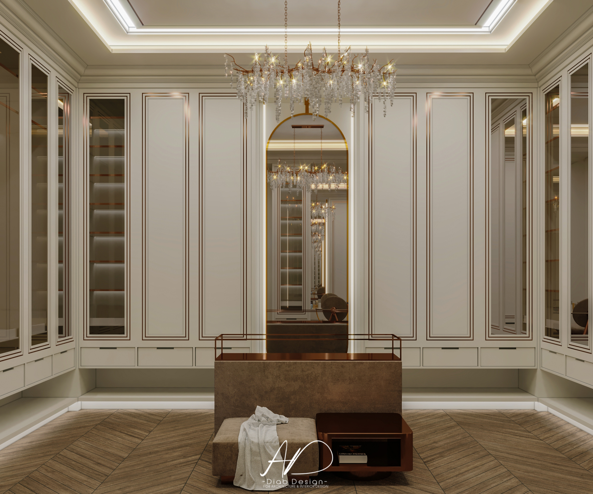 豪华与优雅主卧丨ahdgfx,studiodiabdesign-12