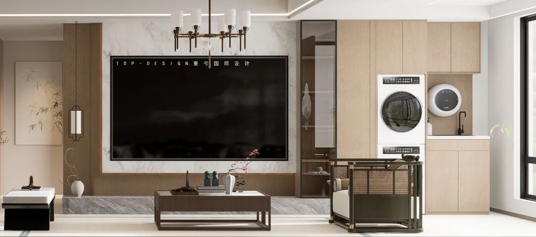 半盏茶香,一方庭院 · 把“山水画”搬进家丨壹号国际设计-13