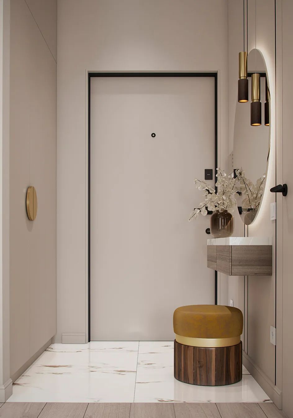 85㎡现代轻奢三居室设计丨Alexander Bocharov-10