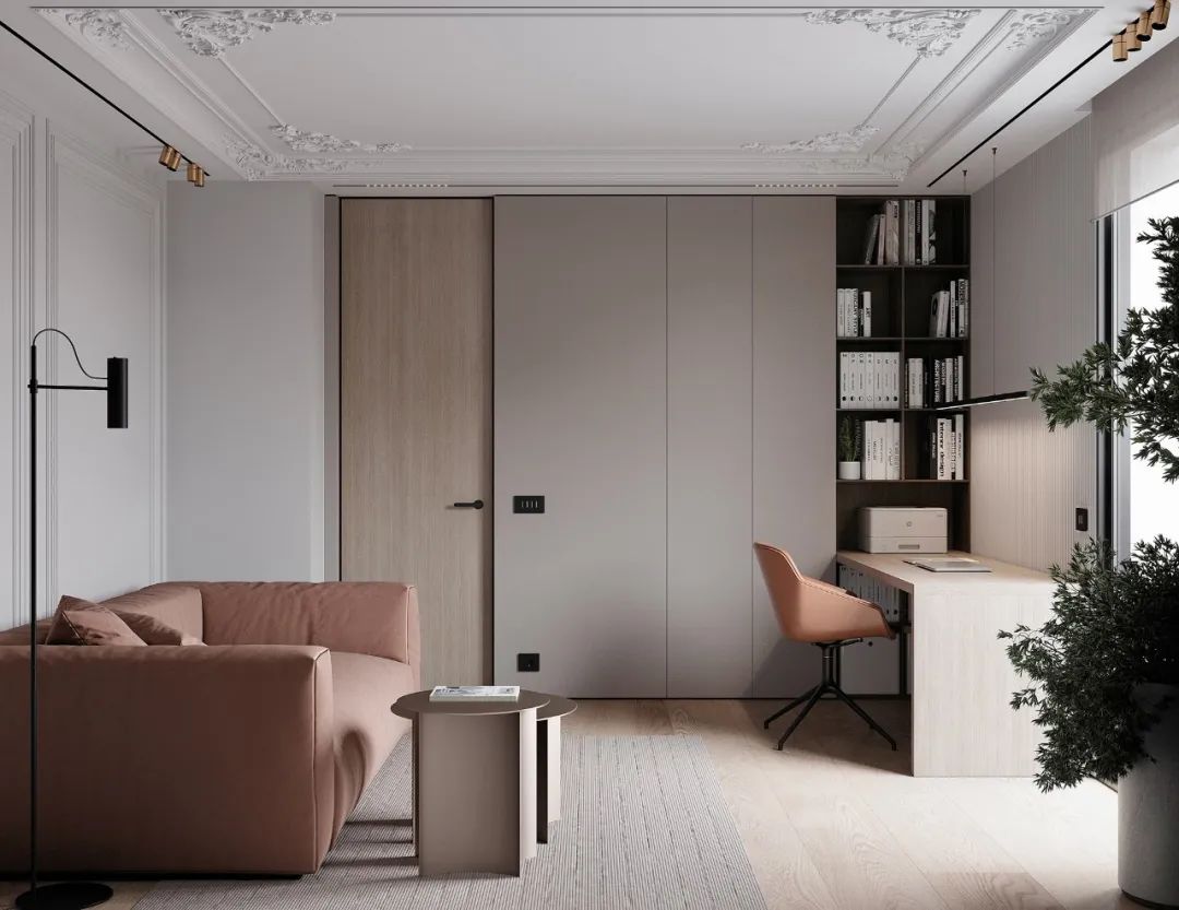 巴塞罗那现代轻法式住宅丨西班牙巴塞罗那丨Alex Tolkachev-57