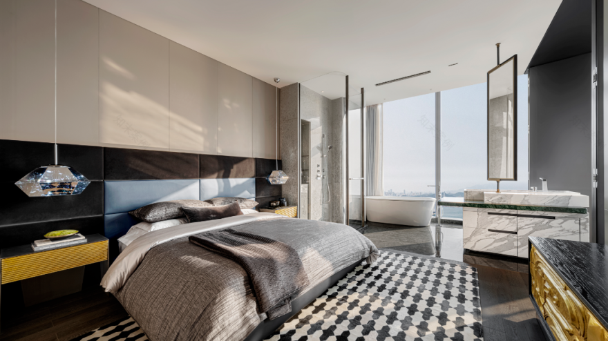 现代 317㎡顶层复古豪宅丨中国-25