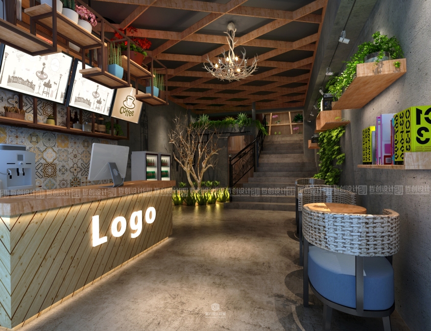 石林E度网咖装修设计效果图鉴赏-3