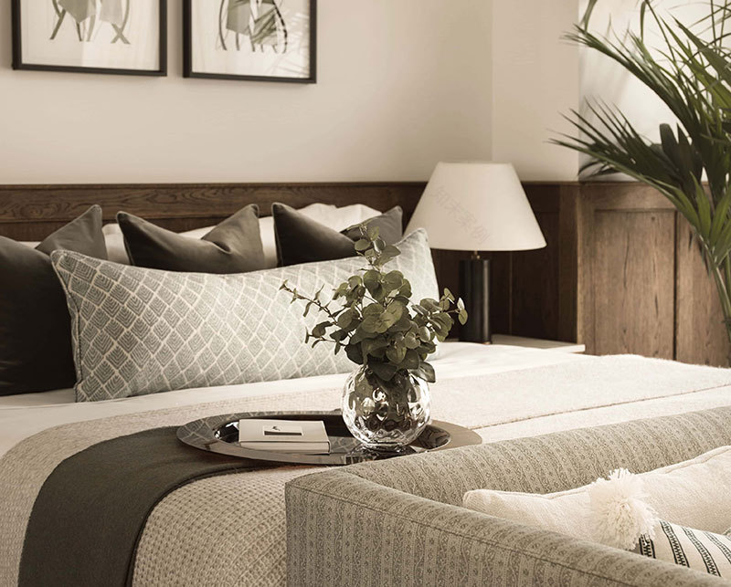 伦敦公寓中性色调与绿植的和谐搭配-10